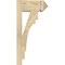 Ekena Millwork Merced Arts & Crafts Rough Sawn Outlooker, Douglas Fir, 6"W x 12"D x 24"H OUT06X12X24MRC03RDF - alternate 2